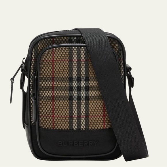 Burberry unisex check Nova logo monogram crossbody bag NEW - Picture 1 of 13